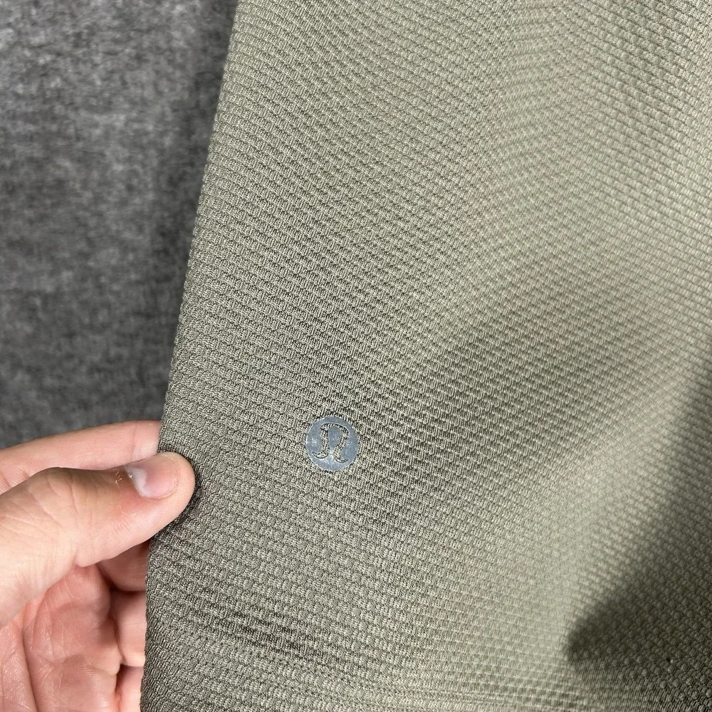 Lululemon Relaxed-Fit Training Short Mens M Green Woven Drawstring 8